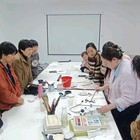 【公益美术培训】用艺术点亮乡村——我在甄庄学岩彩