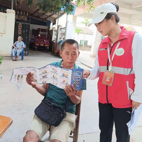 三家镇网格员开展预防电信诈骗宣传工作
