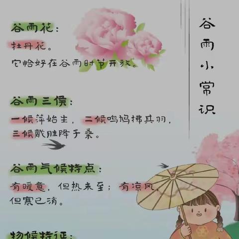 “雨生百谷 沁润美好 ”——冷水江市第一小学一（七）班“谷雨”节气德育实践活动