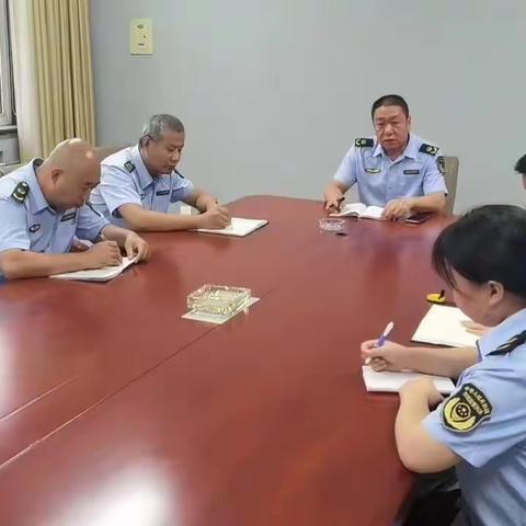 武安市市场监管局大同分局传达学习武安市局会议精神