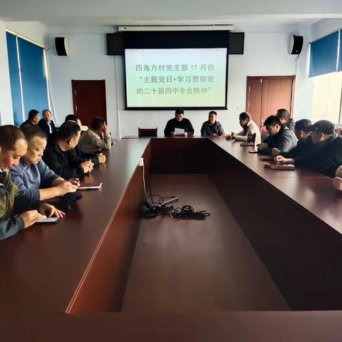 四角方村党支部2025年11月份主题党日活动