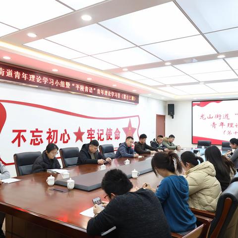 龙山街道开展第十三期青年理论学习小组暨“平陵青语”青年理论学习荟活动