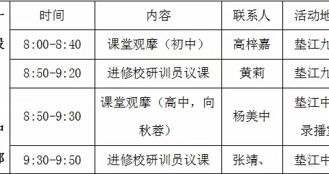 深化课堂教学改革，提升教育教学质量——垫江中学发展共同体2023年全面深化课堂教学改革研讨会（垫江九中专场）