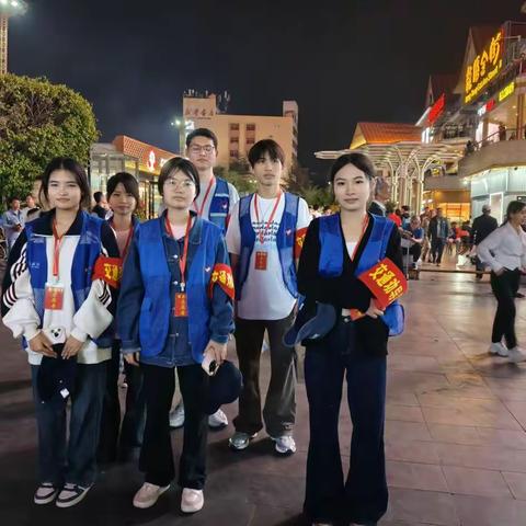 团黄流镇委开展元宵节游灯志愿服务活动