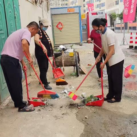 抱由镇开展周末大扫除行动