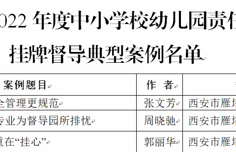 雁塔督导     再添荣誉