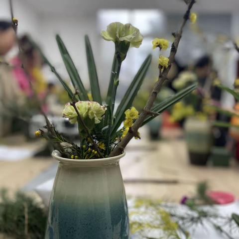 中式花艺|四季的脚步之小寒迎新年 腊月梅花开