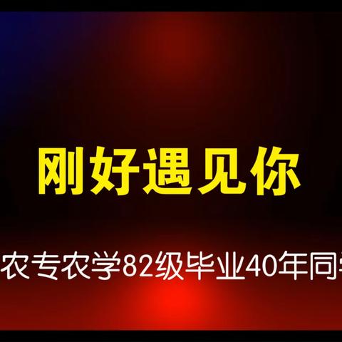 绵阳农专农学82级毕业40年同学会