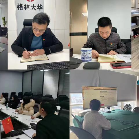 【格林大华第六党支部】1月主题党日活动暨青年理论学习小组会议简报