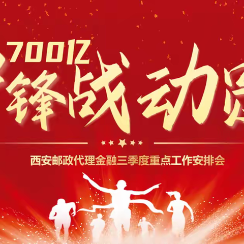 西安市分公司召开2024年代理金融三季度重点工作安排暨“700亿”冲锋战动员大会