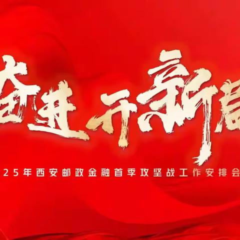 西安市分公司隆重召开2025年代理金融“奋进开新局”首季攻坚战工作安排会