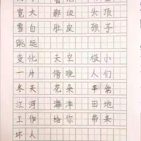 书法训练常抓不懈：五月份写字小明星比赛作品展评