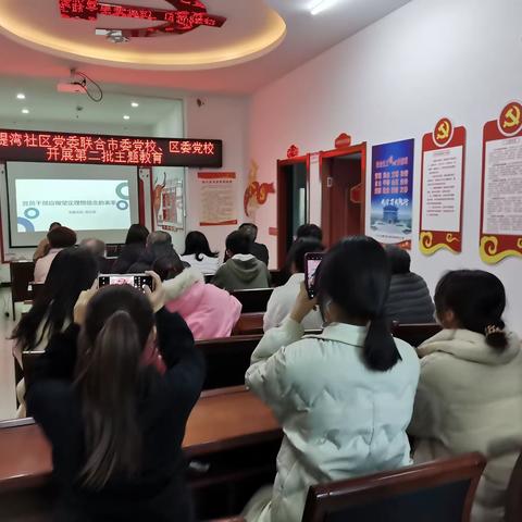 香堤湾社区党委联合市委党校、区委党校开展第二批主题教育