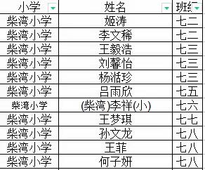 洛新中学2024学年新七年级分班名单