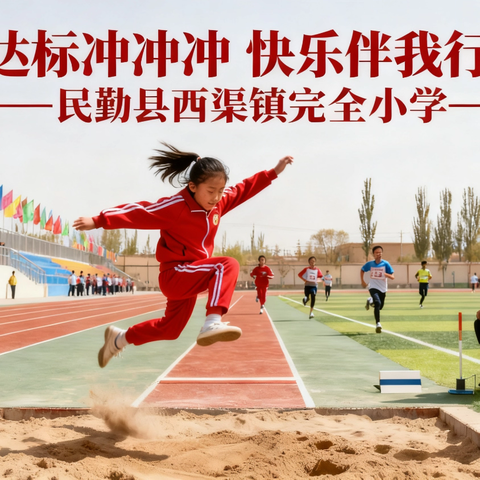 达标冲冲冲 快乐伴我行——民勤县西渠镇完全小学举办秋季达标运动会