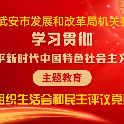 剖析问题有辣味、红脸出汗见实效‖发改局下属各支部召开2023年专题组织生活会和民主评议党员