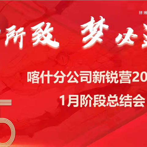 中国人寿喀什分公司新锐营 1月阶段总结会