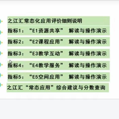 之江汇得分应用解读--龙游县七都小学信息工程提升2.0培训