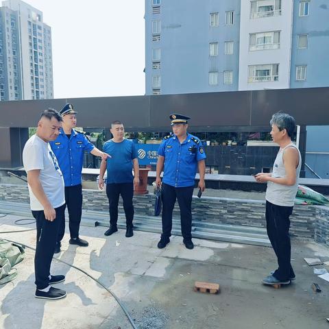 中大槐树街道城管委“三步走”开展违法违章建设防控工作