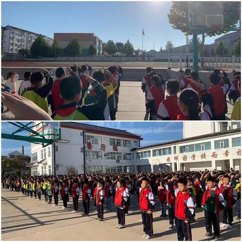 【花园小学 全环境立德树人】培养良好习惯，奠基美好人生——花园小学举行主题升旗仪式