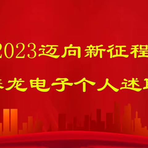 泰龙电子组织“2023迈向新征程，泰龙电子个人述职”会议