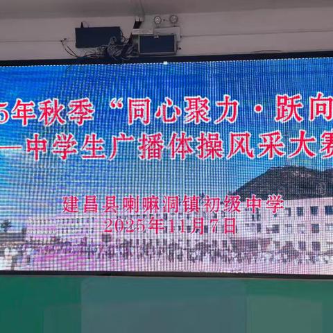 青春律动展风采 同心聚力向未来---喇嘛洞镇初级中学广播体操大赛圆满落幕