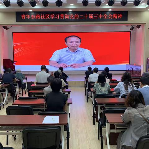 青年东路社区学习贯彻党的二十届三中全会精神