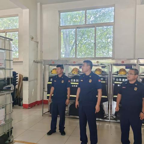 郭新强副政委到昌邑大队开展督导检查工作
