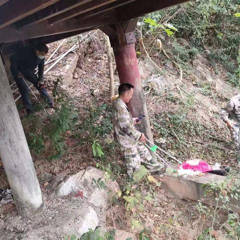 七叉镇开展河道卫生整治活动