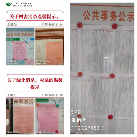府相居十一月工作简报