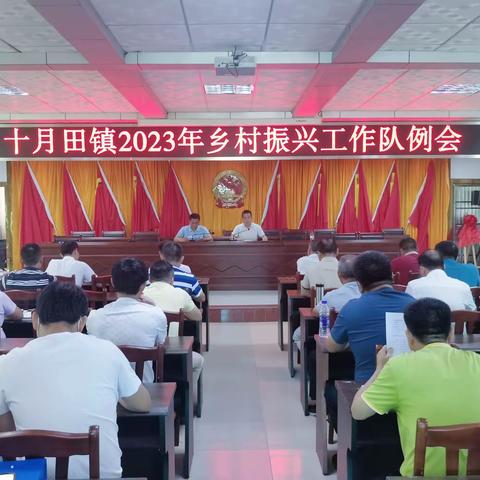 十月田镇组织召开2023年乡村振兴工作队例会暨督查反馈问题工作推进会