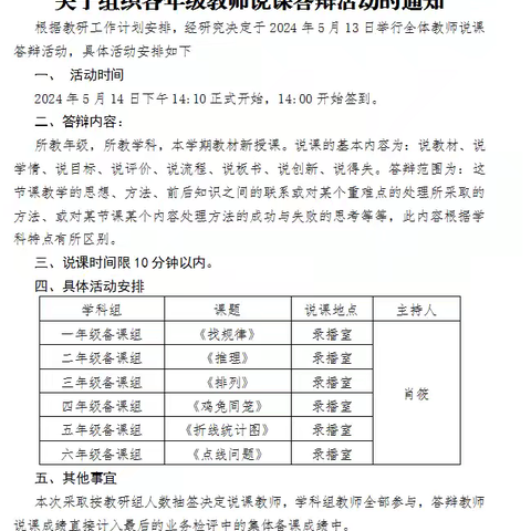 【和合四十·和谐教研】展说课风采，促专业成长——临沂第四十中学东校区“教学评一致性”说课答辩活动纪实