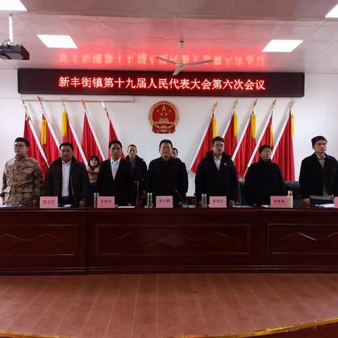 新丰街镇第十九届人民代表大会第六次会议胜利召开