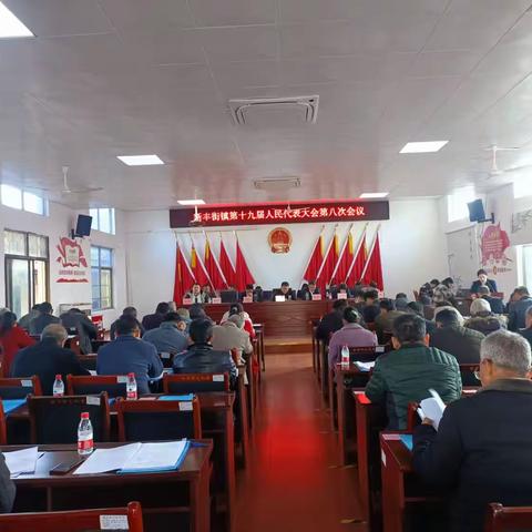 新丰街镇第十九届人民代表大会 第八次会议胜利召开