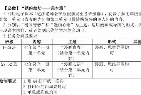 “漫画心语”--32班优秀道法作业展示