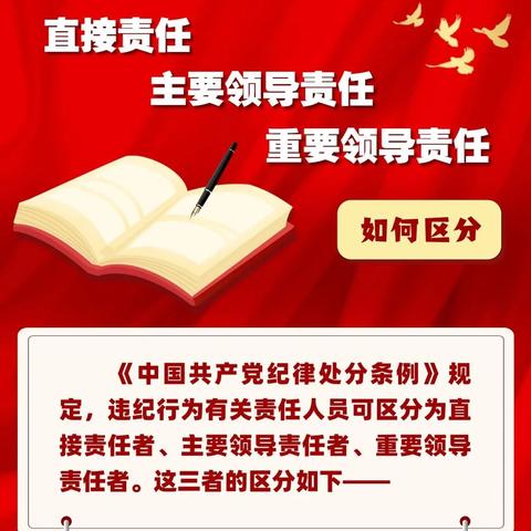 直接责任、主要领导责任、重要领导责任如何区分？