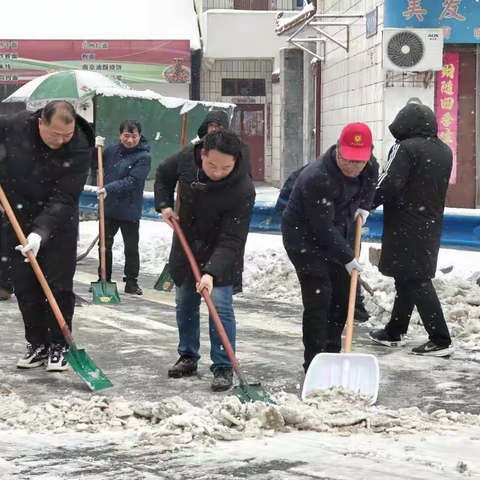 迎雪而上！莽张镇全动员，齐上阵！