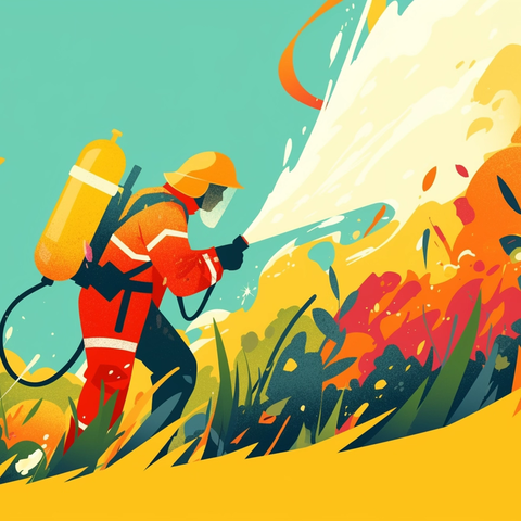 提高防火意识 ﻿保护森林资源——牛道口小学防火知识宣传