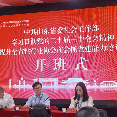 深入学习贯彻党的二十届三中全会精神，提升全省性行业协会商会抓党建能力，推动社会经济高质量创新发展