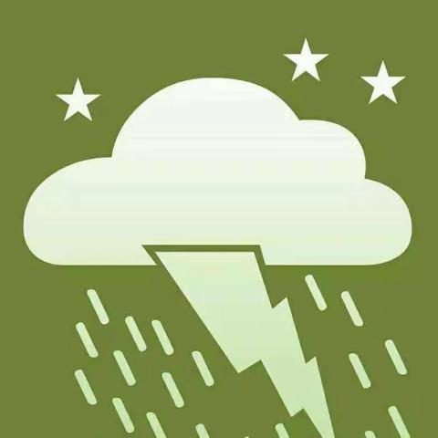 雷雨天气预警提示