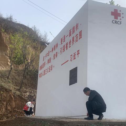 陕州区红十字会组织相关单位验收红十字“博爱卫生站”项目