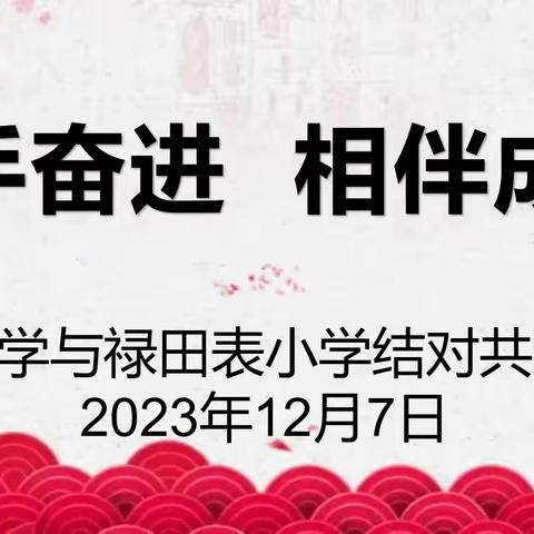 携手奋进  相伴成长——记良垌镇南桥小学与良垌镇禄田表小学结对共进活动