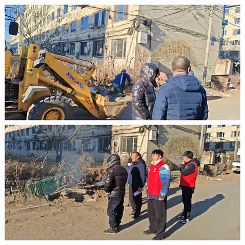 大潘社区落实约谈要求 开展小区环境整治工作