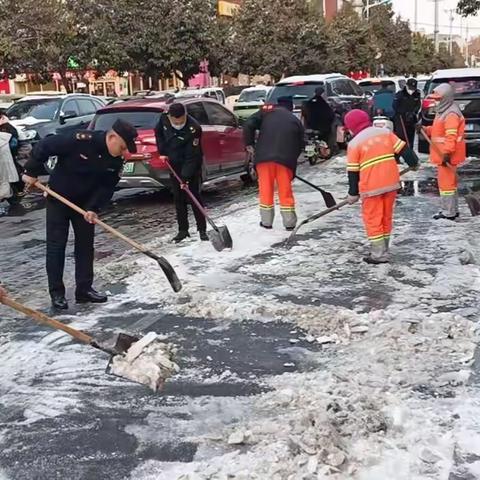 雪停，脚步不停，打好初雪第一仗—栾城区城管局除雪在行动