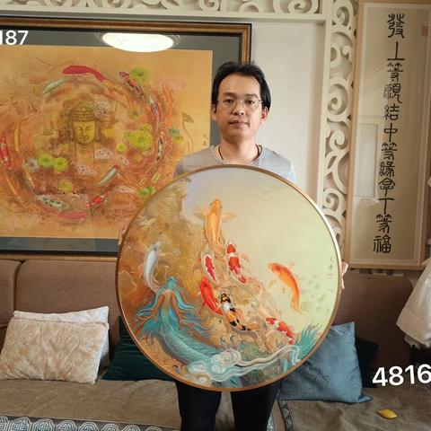 画家吴文健油画作品价格13718748166