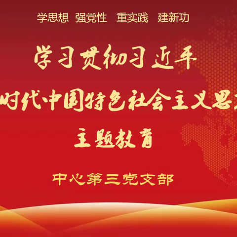 【学思想强党性重实践建新功】中心第三党支部组织开展党风廉政专题教育和组织生活会