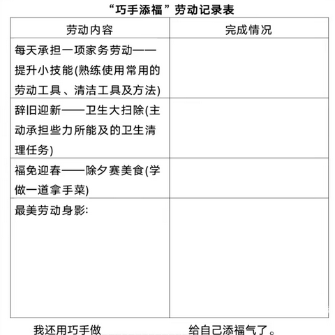 玉兔呈祥，快乐成长——桓台县城南学校小学部五年级寒假生活指导