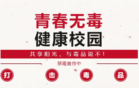 炎黄子孙当自强  拒绝毒品为中华 ——党留庄中心学校禁毒知识宣传教育