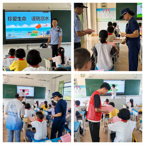 温郊乡多部门联合进校园 共推河长制与防溺水宣传