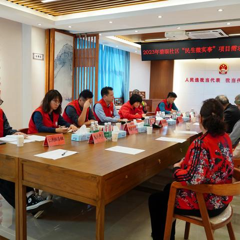 碧眼人大代表社区联络站开展2023年民生微实事项目需求调研座谈会